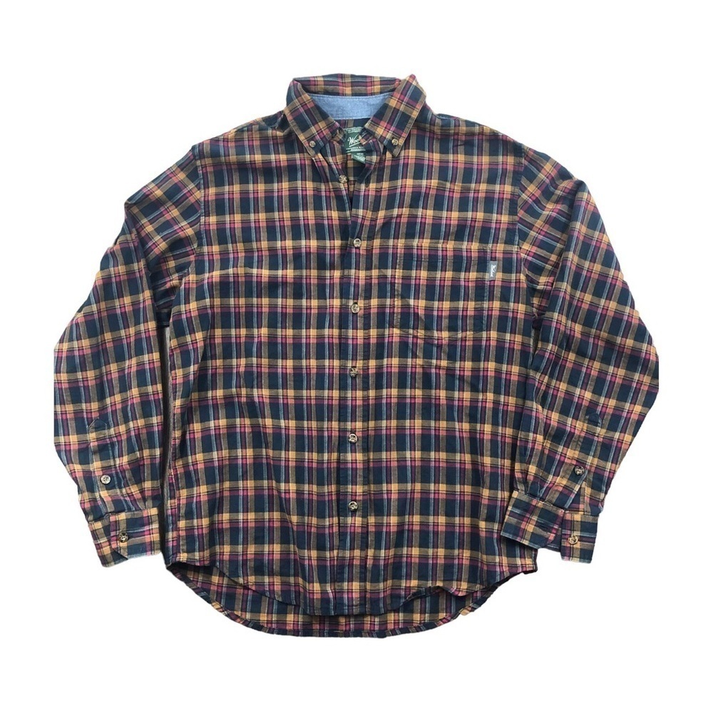 Woolrich Cotton Plaid Button Down Shirt